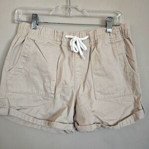 5 for $25 Women's Tan Casual Shorts Small Drawstring Khaki